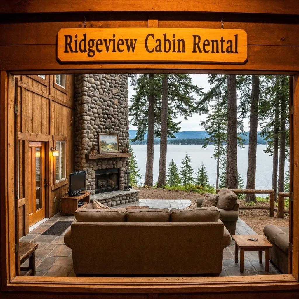 A cozy cabin at Ridge Ranch Campground nestled in nature, perfect for family relaxation