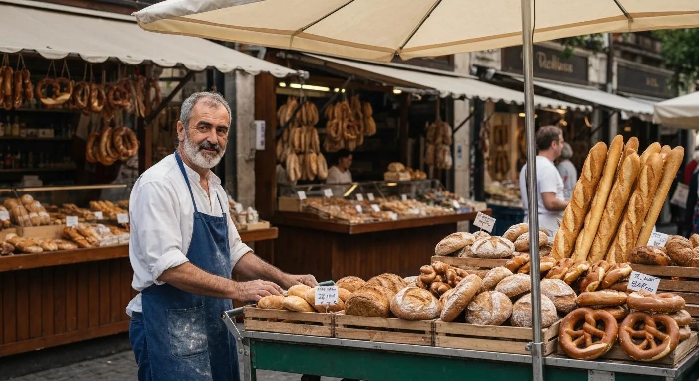 Rustic camping setup with tent, picnic table, and fire pit in a natural setting