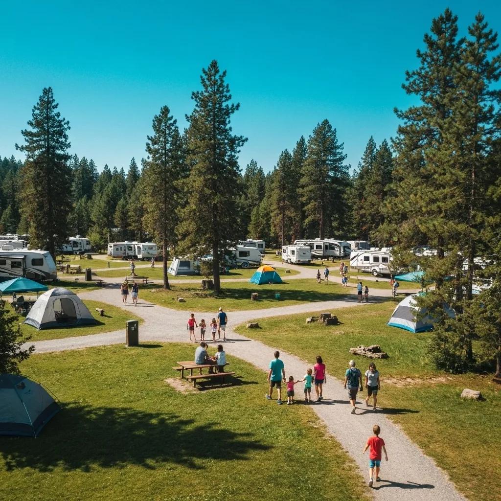 Family-friendly campground with scenic nature trails and outdoor activities