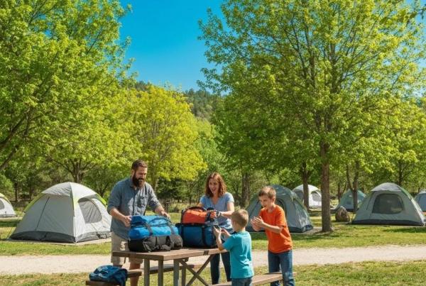 Family-friendly campground near I-80 with spacious tent sites and children playing