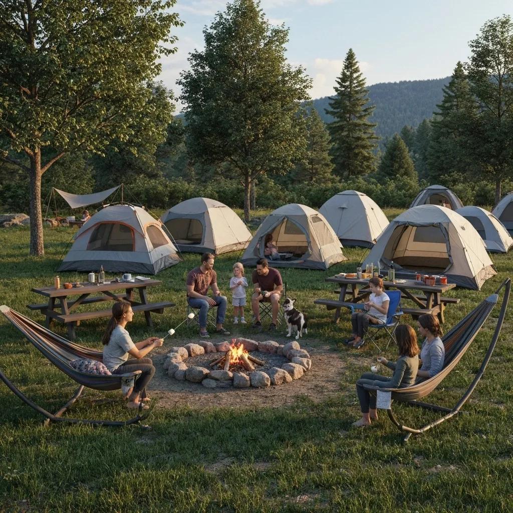 Tent camping options near I-80 with families enjoying the outdoors and scenic natural surroundings