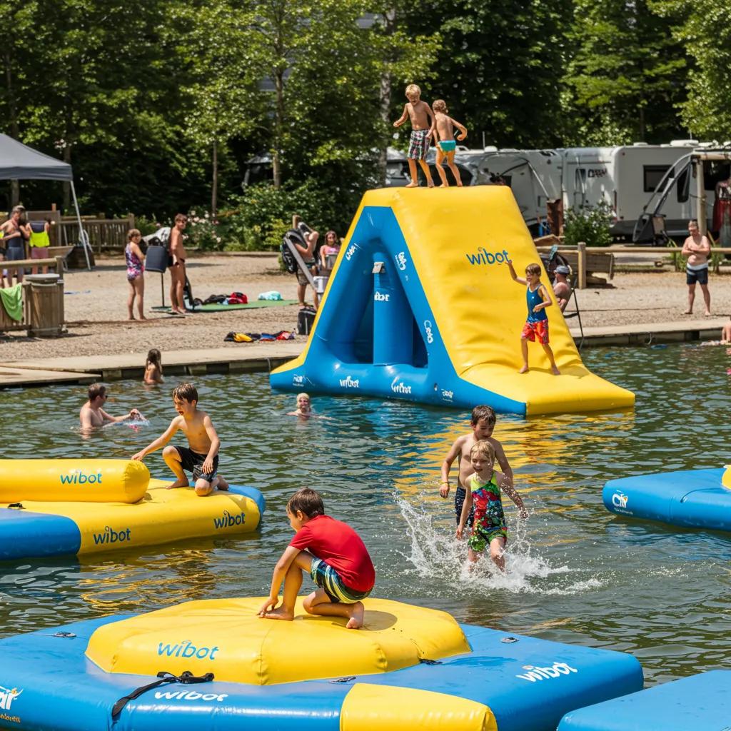 Children actively participating in a variety of kid-friendly activities at Walnut Hills Family Campground.