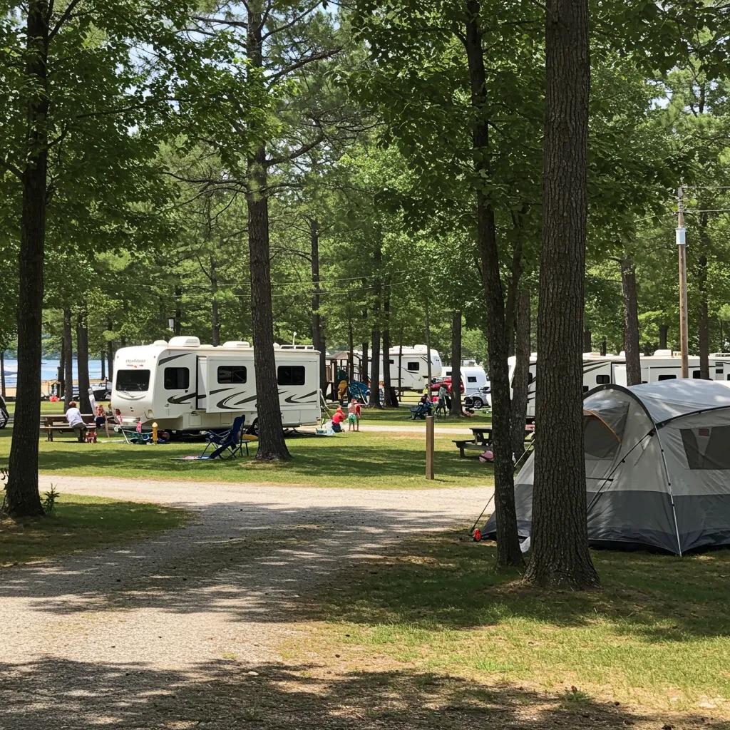 Walnut Hills Family Campground showcasing seasonal sites and family activities
