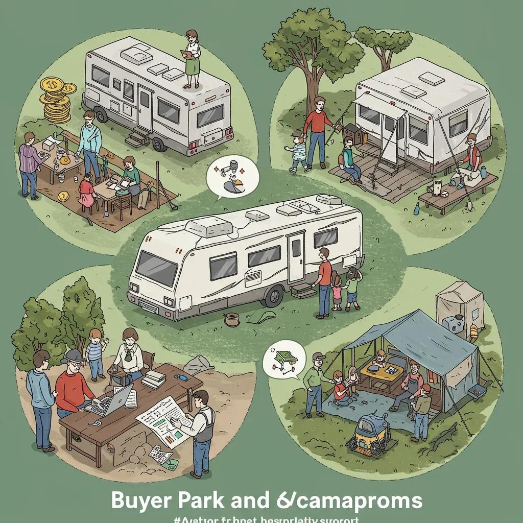 Diverse buyer profiles for RV parks and campgrounds, showcasing investors, families, and acquisition teams