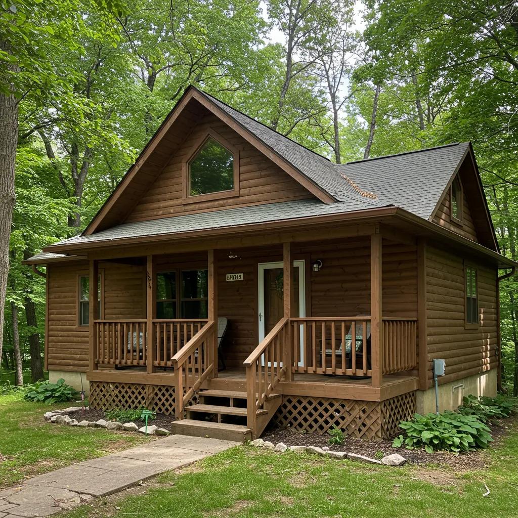 Family-friendly cabin in Michigan surrounded by nature, ideal for family getaways
