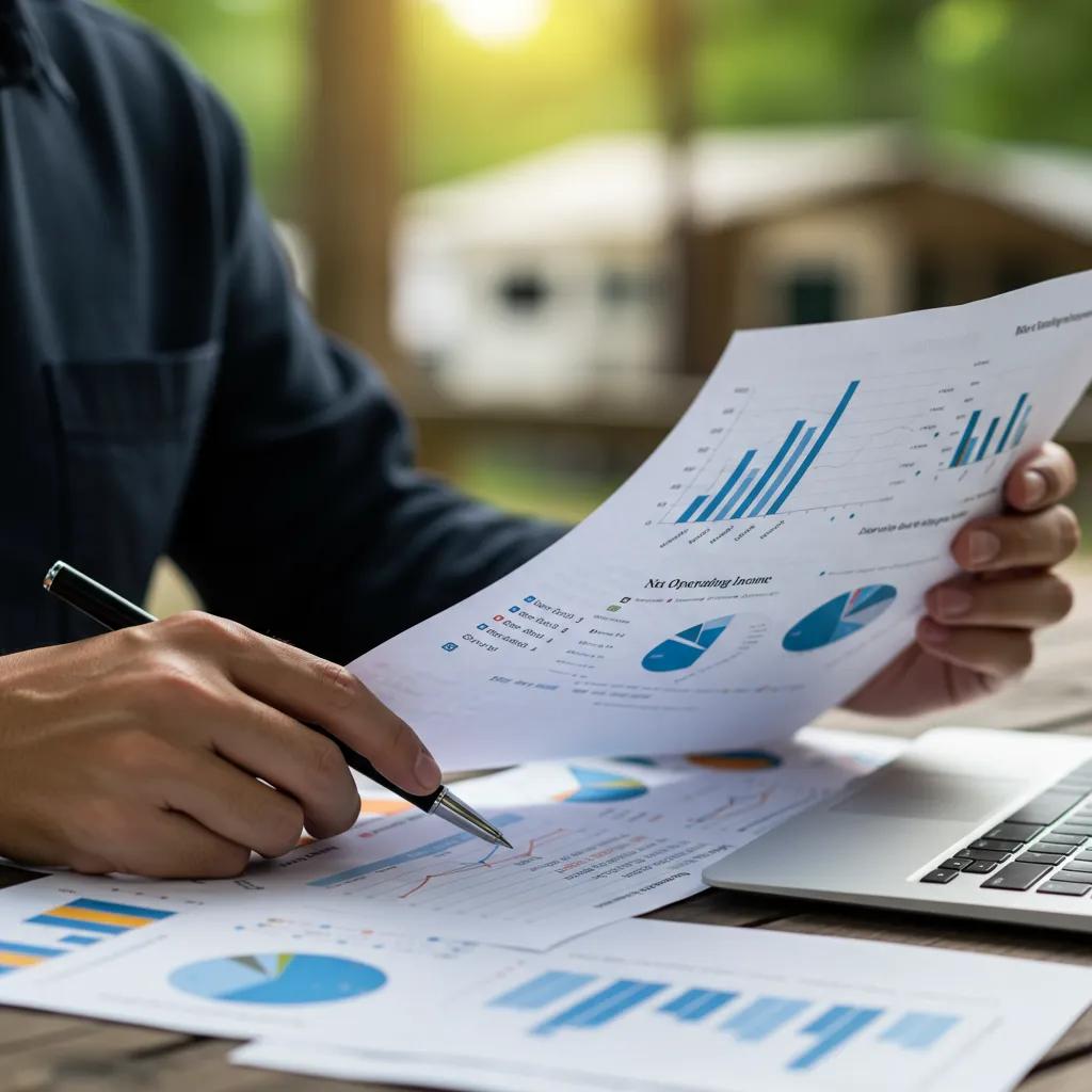 Financial analysis of campground data highlighting the importance of Net Operating Income