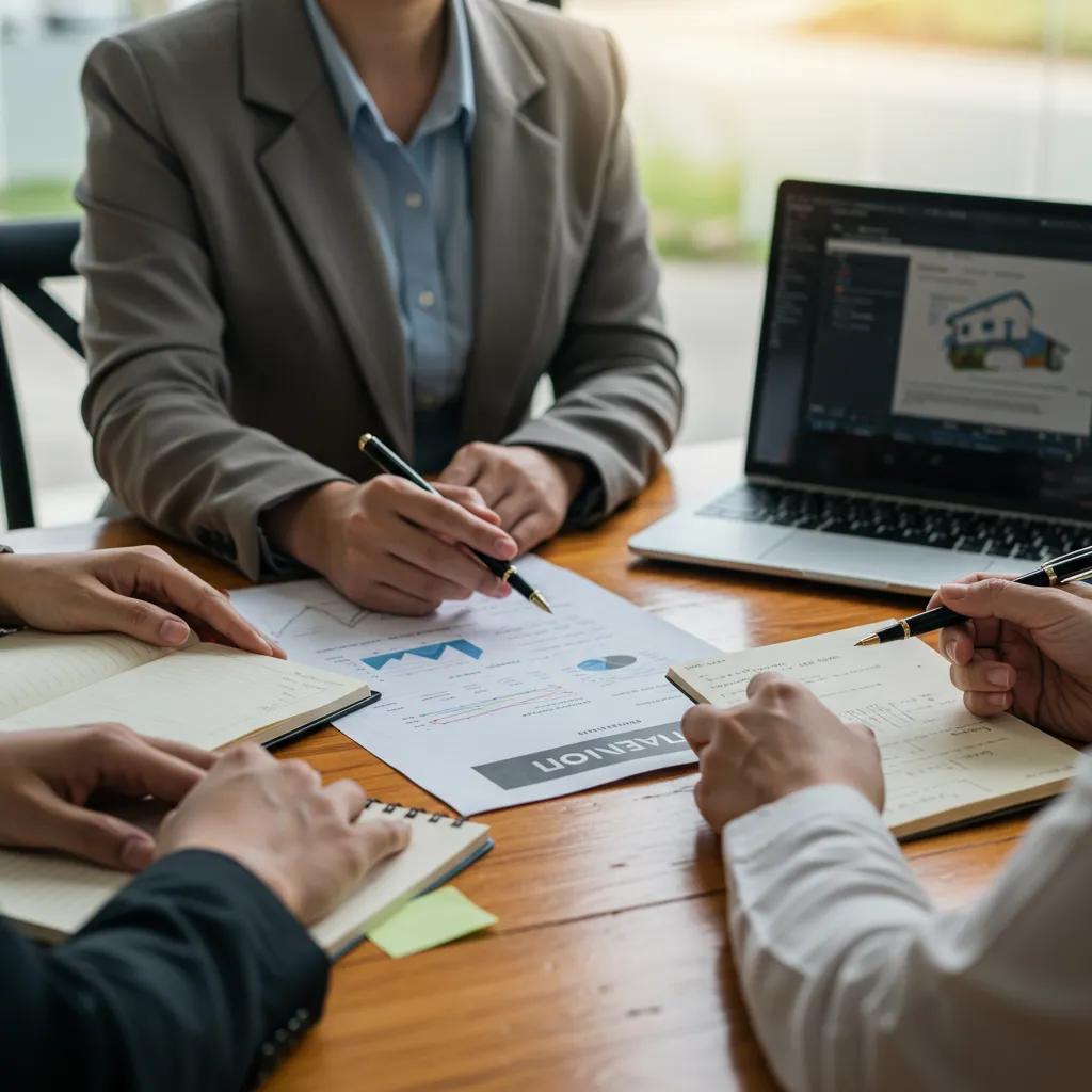 A real estate professional and a campground owner discussing valuation methods, emphasizing the importance of accurate pricing for a successful sale