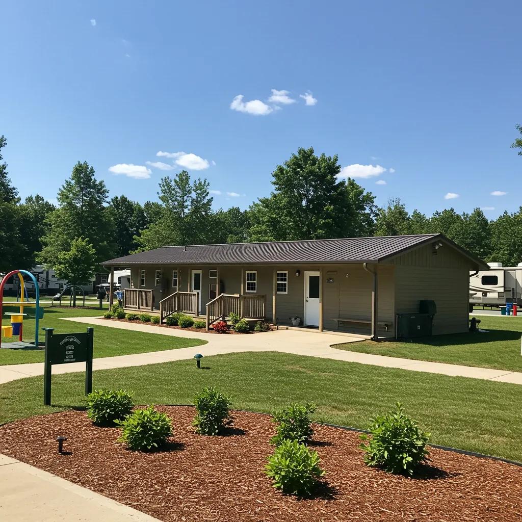 Campground amenities showcasing the importance of non-financial factors in valuation