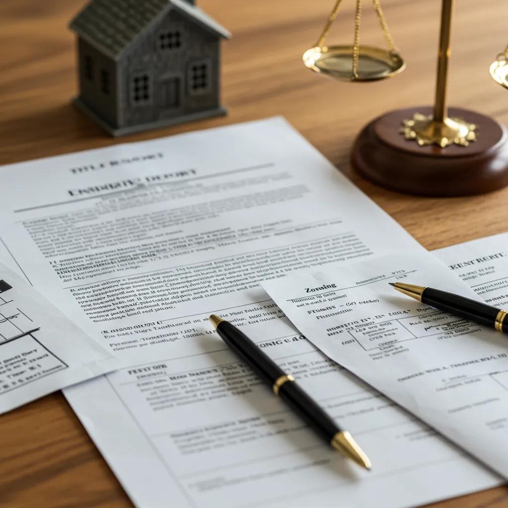 Close-up of legal documents related to campground sales, emphasizing the importance of proper documentation