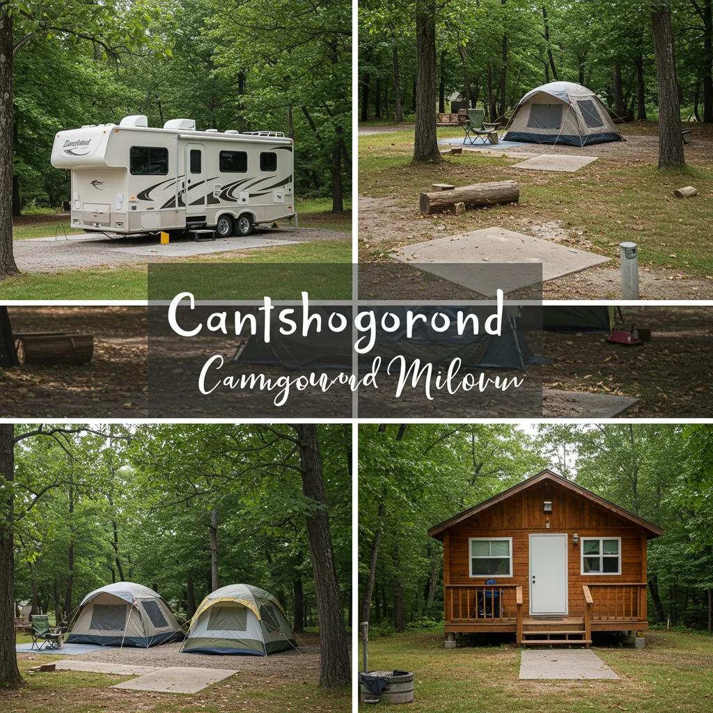 Comparison of RV sites, tent camping, and cabin rentals at Michigan campgrounds