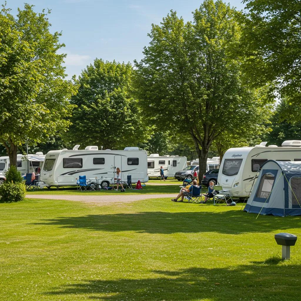 Inviting campground scene with families enjoying outdoor activities, highlighting the essence of campground real estate