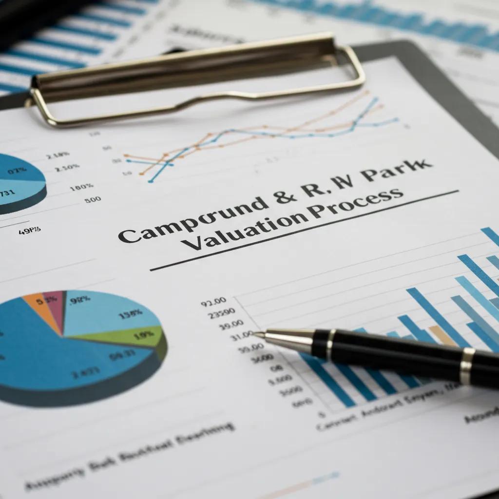 Valuation process for campgrounds and RV parks with financial documents