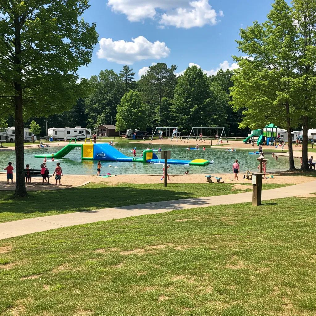 Walnut Hills Family Campground showcasing family amenities and activities