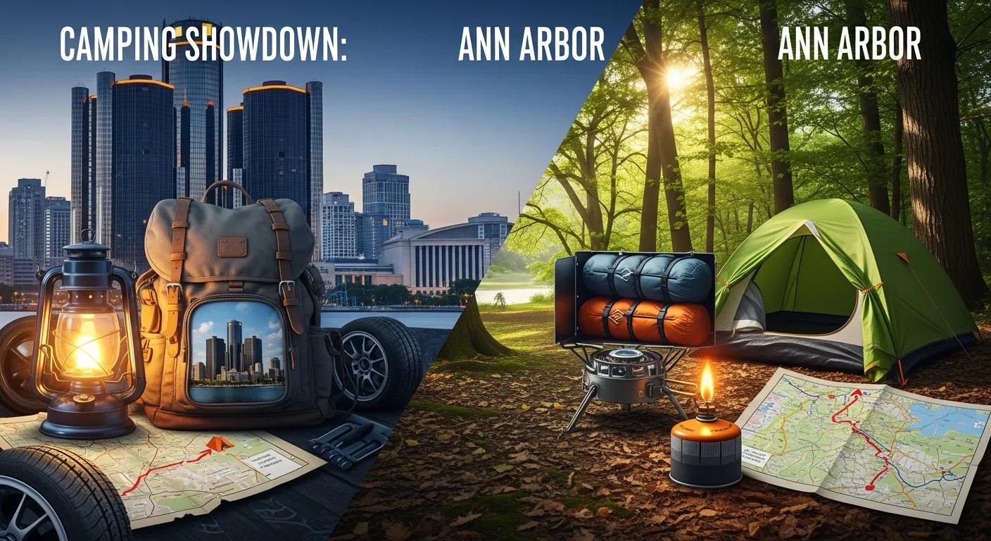 Camping Showdown: Detroit vs. Ann Arbor
