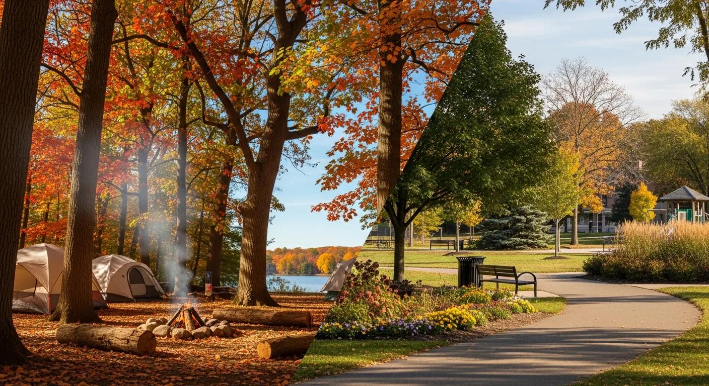 Michigan Campgrounds vs. Nearby Parks