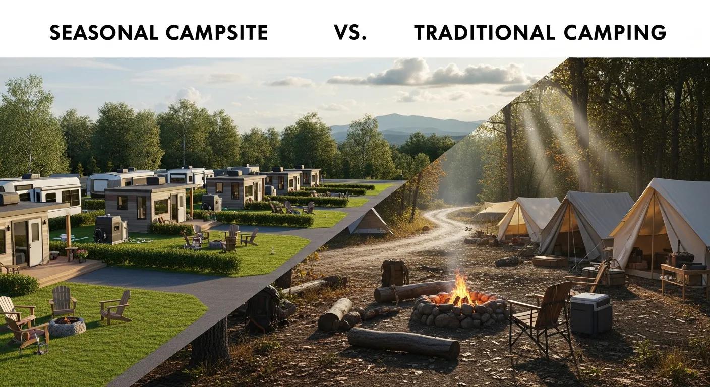 Seasonal Campsites vs. Traditional Camping