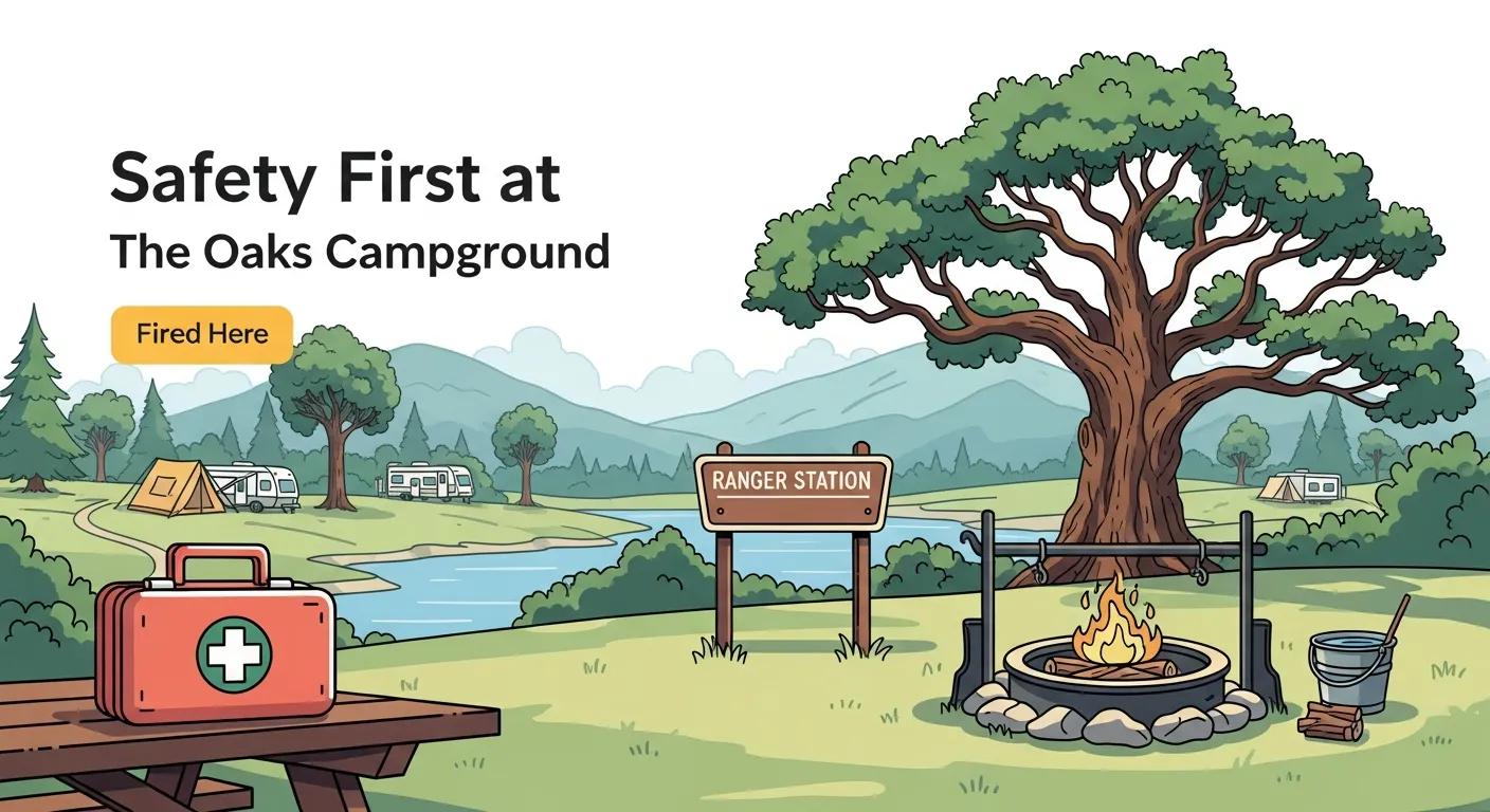 Safety First at The Oaks Campground