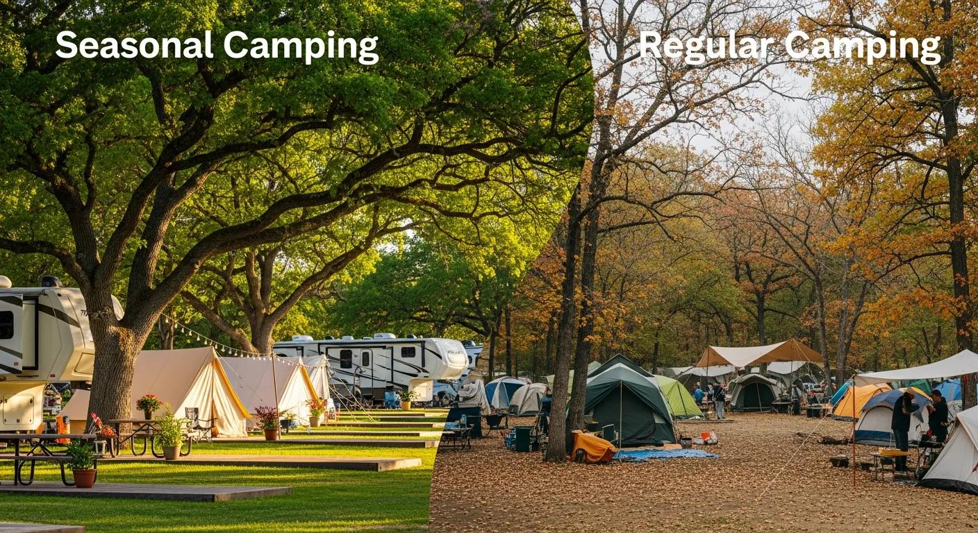 Seasonal vs Regular Camping: The Oaks