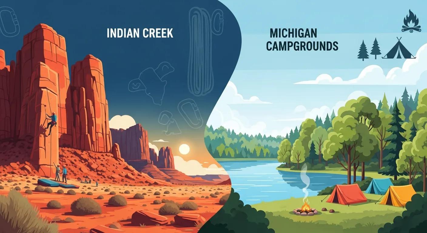 Indian Creek vs Michigan Campgrounds