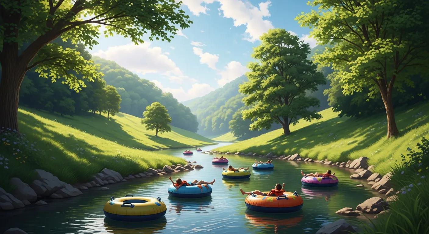 Tubing on the Shiawassee River at Walnut Hills Campground