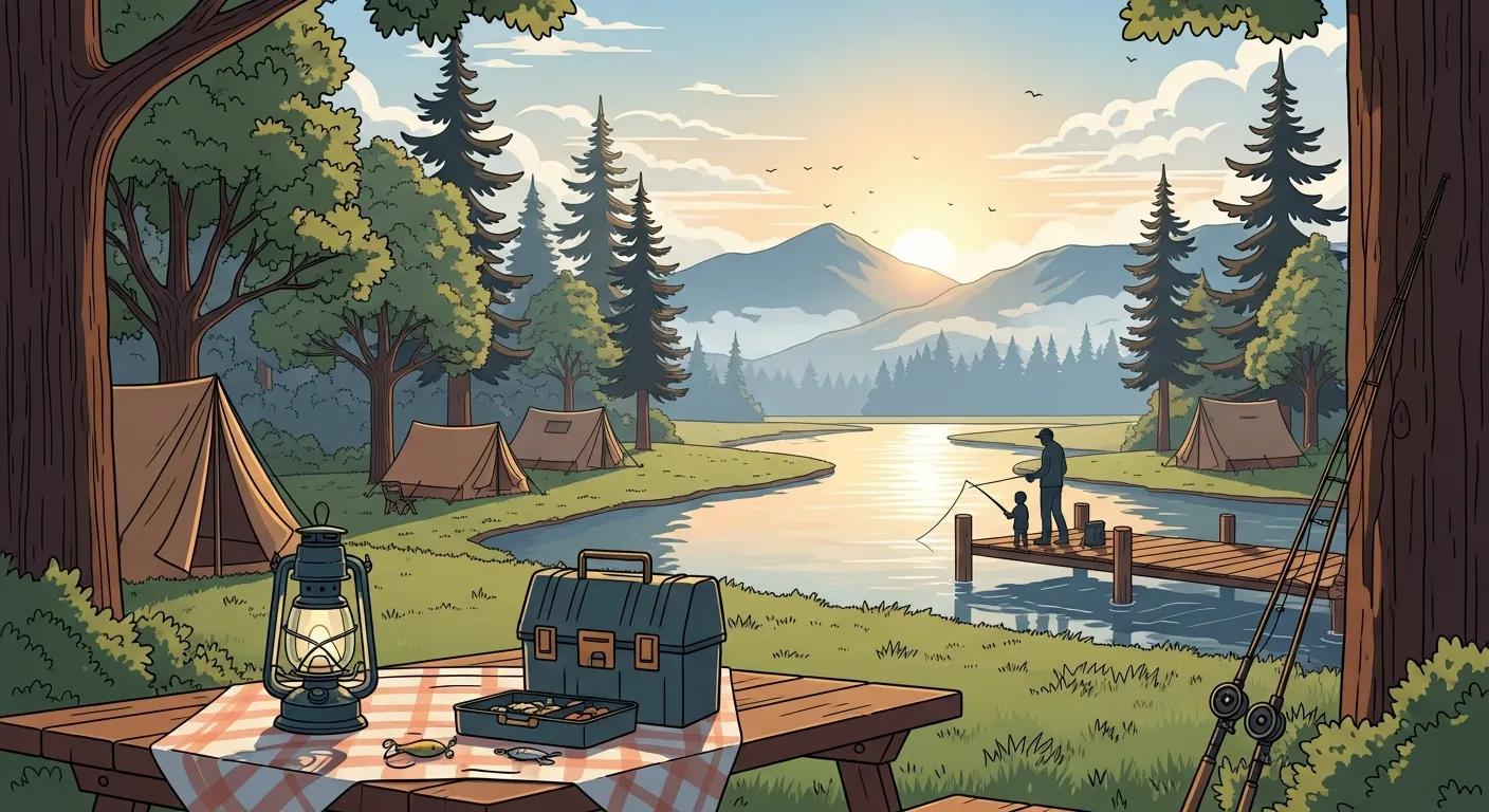 Family-Friendly Campgrounds with Fishing Gear