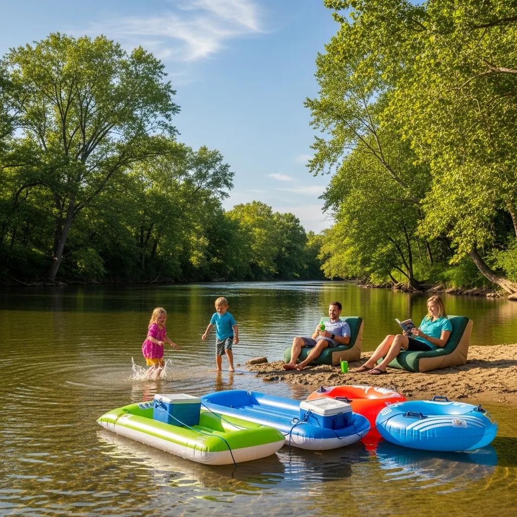 Calm Rifle River — ideal for family floats