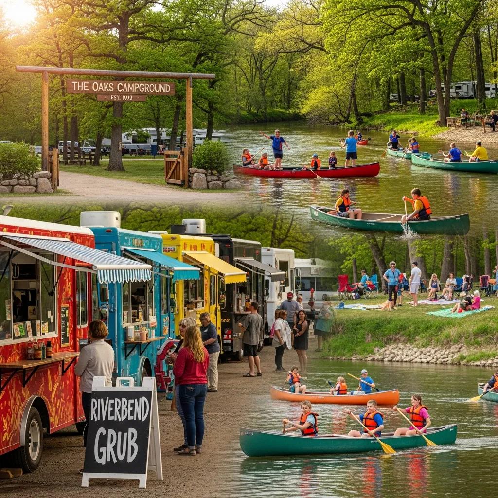 Families taking part in local activities and events near The Oaks Campground