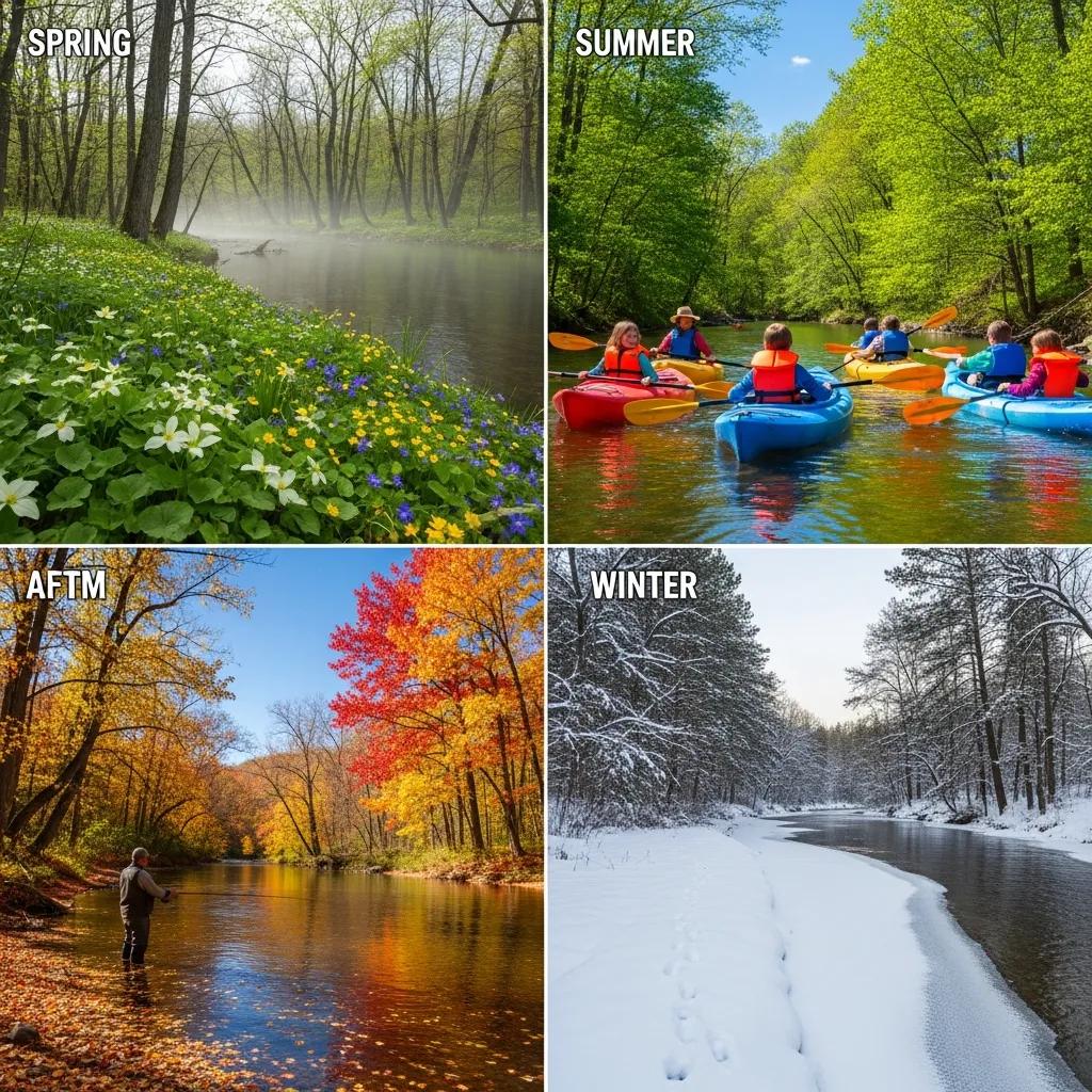 Rifle River across seasons — choose the best time to paddle